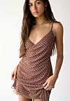 PULL&BEAR POLKA DOT - Dnevna haljina - brown - prije 19,99 eura, sada 15,99 eura