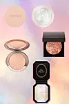 Gucci Beauty Éclat De Beauté Effet Lumière Gel Face Gloss (169 kn)/ Laura Mercier Face Illuminator (36 funti)/ Charlotte Tilbury Holywood Superstar Glow Highlighter (50 dolara)/ Too Faced Diamond Highlighter (30 funti)