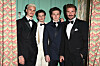 David Beckham sa svojom trojicom sinova 2024.