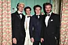 David Beckham sa svojom trojicom sinova 2024.