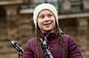 HAMBURG, GERMANY - MARCH 01: Teenage Swedish activist Greta Thunberg demonstrates with students against global warming at a Fridays for Future demonstration on March 01, 2019 in Hamburg, Germany. Fridays for Future is an international movement of students who, instead of attending their classes, take part in demonstrations demanding for action against climate change. The series of demonstrations began when Thunberg staged such a protest outside the Swedish parliament building. (Photo by Adam Berry/Getty Images)