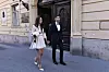 Andrej Kramarić i Mia Ćurković izlaze iz Stare gradske vijećnice.