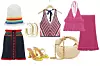 Kapa Loewe/ suknja Paco Rabanne/ sandale Amina Muaddi/ top & Other Stories/ naušnice Paco Rabanne/ torba Bottega Veneta/ set top i suknja Ganni/