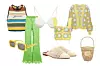 Top Ganni/ sunačne naočale Saint Laurent/ hlače Rotate Birger Christensen/ grudnjak Magda Butrym/ top i kardigan Alemais/ zatvorene natikače Loro Piana/ torba-košara Patou