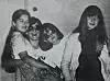Martina Dalić (druga slijeva) 1982., s prijateljicama iz osnovne škole Nevenkom, Ružicom i Zoranom.