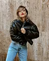 Nakit Karat: extra thick hoops, connection ring. Bomber i traperice iz Magali