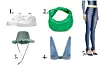 Nike Air Force One/Bottega Veneta mini Jodie/Jacquemus Le bob Artichaut/Prada denim top/Marine Serre Fuseaux Moonfish tajice
