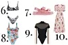The Attico zebra print bikini/Gucci gumene sandale/Versace Trésor De La Mer kupaći kostim/Mugler sheer panel bodi/Rodarte haljina