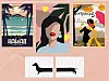 Retro Promotional Hawaii, 50x70 cm - 57 kn (plakati.com.hr) // Brunette by MadKat, 40x60 cm - 134,90 kn (Europosteri) // Avranches, Touluse-Latrec, 30x40 cm - 40 kn (plakati.com.hr) // Jazavčar, 2 postera 30x40 - 220 kn (Dilemma posters)