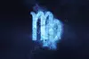 Virgo Zodiac Sign. Abstract night sky background