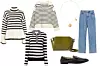Dolčevita Totême; Farfetch (447 dolara)/ pulover s ovratnikom Arket (79 eura)/ pulover na kopčanje Victoria Beckham; Heraldi (5000 kn)/ torbica od kože Givenchy (8177 kn)/ mokasinke Tod's; Matches Fashion (550 eura); traperice Reserved (229 kn)/ ogrlica s medaljonima Alighieri; Net-a-Porter (1650 kn)