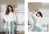 Wrap bluza u bijeloj boji