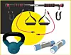 Kettler šipka za dizanje tijela (240 kn); Kettlebell Fitmotiv od 4 kg (99 kn); Kettler utezi za aerobik 2 x 2 kg (239 kn) / Žuti klik