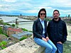 S Ivanom Pešutom na Ribarskoj tvrđavi s koje se vidi cijeli grad.