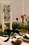 Ukrasite luster, stolice i zidove prirodnim granama, ukrasima, mašnama