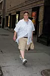 JOHN GOODMAN-EXCLUSIVE on a food break from his play''Waiting For Godot'' w.53st 06-3-09, Image: 99090393, License: Rights-managed, Restrictions: K62109JBB, Model Release: no, Credit line: John Barrett / Globe / Profimedia