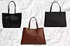 Crna shopper torba Zara (22,95 eura)/Smeđa torba Mango (49,90 eura)/Ručna torba Mango (22,90 eura)