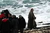 Premantura, 070209. Na samom rtu Kamenjaku u Premanturi Nikolas Cage snima film. Scena se snima na samom rtu na poziciji izmedu Male i Velike Kolumbarica nedaleko od Saffari bara. Foto: Goran Sebelic / CROPIX