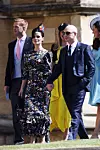 WINDSOR, ENGLAND - MAY 19: Charlotte Riley and Tom Hardy arrive at the wedding of Prince Harry to Ms Meghan Markle at St George's Chapel, Windsor Castle on May 19, 2018 in Windsor, England. (Photo by Chris Jackson/Getty Images)