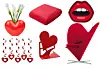 Vaza Love, 8x21x15,5 cm, 44 € STUDIO 56/ Deka s motivom srca, 150x200 cm, 7 € PEPCO/ Viseća dekoracija crvena srca, duž. 60 cm, 3,98 €/5 kom BALONI PLETER/ Držač za knjige Amour, 14,6x19x14,5 cm, 2,99 € MÖMAX/ LED zidna svjetiljka Blow, 280 € DIZAJNHOLIK/ Vitrin naslonjač Heart Cone, 103x89x62,5 cm, 2850 € THEMELIA