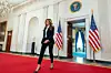 Melanijin ured bio je smješten u Istočnom krilu Bijele kuće koji je trenutno srušen zbog izgradnje nove plesne dvorane