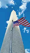 Obelisk posvećen Georgeu Washingtonu visok je 169 metara
