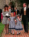 Sa suprugom i kćerima, princezama Beatrice i Eugenie 1995. u Wichkamu