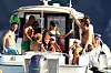 PREMIUM EXCLUSIVE - STRICTLY NO WEB NO BLOG BEFORE THURSDAY 13TH AUGUST 2020 - French president Emmanuel Macron and wife Brigitte seen enjoying their holiday with their family during a boat day at Porquerolles island in South of France. 01 Aug 2020 The First Lady looks more sculptural than ever.,Image: 551857084, License: Rights-managed, Restrictions: ONLY Australia, Canada, Croatia, Denmark, Greece, Ireland, Israel, Japan, Lithuania, New Zealand, Norway, Poland, Portugal, Romania, Slovakia, Slovenia, South Africa, South Korea, Taiwan, Thailand, Turkey, Ukraine, United Arab Emirates, United Kingdom, United States, Model Release: no, Credit line: MEGA / The Mega Agency / Profimedia