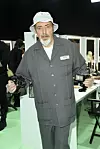 Bruce Gilden snimljen u Gucci Backstageu na Tjednu mode u Milanu
