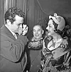 Maria Montez s redateljem i glumcem Orsonom Wellesom
