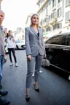 MILAN, ITALY - SEPTEMBER 21: Kitty Spencer attends the Ermanno Scervino show at Milan Fashion Week Spring Summer 2020 on September 21, 2019 in Milan, Italy. (Photo by Christian Vierig/Getty Images for Ermanno Scervino)