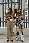 Palazzo hlače kao dio street style kombinacija u Kopenhagenu