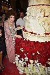 Gina Lollobrigida snimljena na proslavi 90. rođendana.