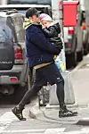 New York, NY - *EXCLUSIVE* - Super dad Bradley Cooper comes back home with daughter Lea after a boxing session in NYC. Bradley keeps his daughter outfitted in a Versace woolen hat as he carries her while she sucks her thumb. BACKGRID USA 10 JANUARY 2020, Image: 492055410, License: Rights-managed, Restrictions: RIGHTS: WORLDWIDE EXCEPT IN FRANCE, GERMANY, POLAND, Model Release: no, Credit line: Skyler2018 / BACKGRID / Backgrid USA / Profimedia