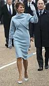 Melania Trump u plavoj boji od glave do pete
