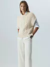 MASSIMO DUTTI Prsluk s isprepletenim motivima - 599,00 kn