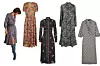 Haljina s remenom Sezane (150 eura)/ haljina kratkih rukava Polo ralph Lauren (600 eura)/ haljina u stilu košulje Pinko (365 eura)/ haljina s uzorkom cvijeća Paul Smith; Heraldi (3450 kn)/ haljina na preklop Liu Jo (1960 kn)
