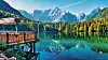 Jezero Fusine i planina Mangart u daljini
