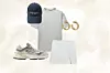 New Balance tenisice (149,99 eura)/Zara kapa s izvezenom porukom (15,95 eura)/Zara pamučna majica (6,99 eura)/Jennifer Fisher naušnice (320 eura)/Zara suknja-hlače s prorezom (25,95 eura)