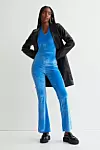 Velour halterneck jumpsuit - 24,99 €