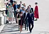 WINDSOR, ENGLAND - MAY 19: Sabrina Dhowre (L) and Idris Elba attend the wedding of Prince Harry to Ms Meghan Markle at St George's Chapel, Windsor Castle on May 19, 2018 in Windsor, England. Prince Henry Charles Albert David of Wales marries Ms. Meghan Markle in a service at St George's Chapel inside the grounds of Windsor Castle. Among the guests were 2200 members of the public, the royal family and Ms. Markle's Mother Doria Ragland. (Photo by Shaun Botterill/Getty Images)