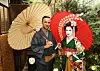 Sandra kao gejša i suprug Mario u tradicionalnim japanskim kimonima