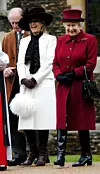Kraljica, koju je pratila prilikom pozdravnjanja okupljenih ispred crkve Sv. Marije Magdalene na Božić 2006., favoriziralaju je među snahama