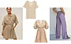 Lanena haljina cargo stila Mango 299,90 kn basic majica od lana H&M 14,99 eura/ lanena haljina s dugmićima Zimmermann 635 eura/ lanene palazzo hlače s prorezom Massimo Dutti 599 kn