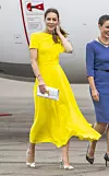 Kate Middleton u odvažnoj žutoj