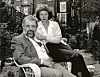 Anthony Hopkins s drugom suprugom Jennifer Lynton u vrtu njihove kuće u Londonu, 1987.