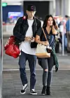 Los Angeles, CA - *PREMIUM-EXCLUSIVE* - *Web Embargo until 12:40 Pm EDT on June 30, 2020* Megan Fox and Machine Gun Kelly are seen arriving at LAX airport together for what appears to be their first getaway together since first being spotted together as a couple. The loved up pair were seen arriving at LAX on Saturday carrying a few bags that seemed to hint at a weekend getaway. MGK carried two large bags including a red Gucci duffel while Megan, dressed in ripped jeans, t-shirt, booties and a flannel shirt tied around her waist carried a Gucci bucket bag.The couple cuddled closely while waiting online to go through security. *Shot on June 27, 2020* *UK Clients - Pictures Containing Children Please Pixelate Face Prior To Publication*,Image: 537187794, License: Rights-managed, Restrictions: , Model Release: no, Credit line: Clint Brewer Photography / Jack / BACKGRID / Backgrid USA / Profimedia