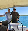 Zoran Šprajc i prijatelj na brodu