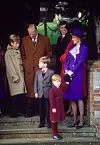 Peter Phillips, princ Philip, princ William, princ Harry, princ Andrew i princeza Diana na božićnoj misi 1989. godine
