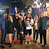 Lindsay Loghan i Bader Shammas snimljeni s prijateljima u Dubajiu.